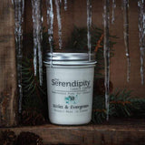 U at Home Icicles & Evergreen- Serendipity 8oz Jar Candle