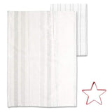 U at Home Metallic Stripe-Tea Towel with Cookie Cutter Sets