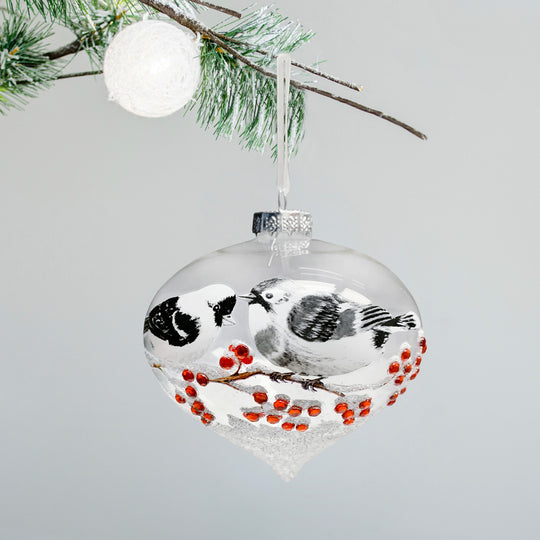 Snowbirds & Berries Ornament