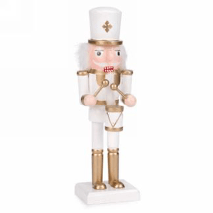 U at Home 10" Nutcracker in White & Gold