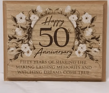 U at Home 50th Anniversary Plaque