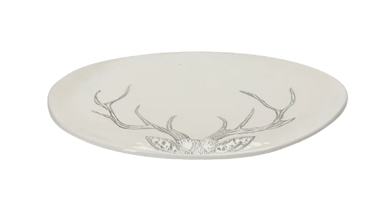 U at Home Antler Serving Platter Small Grey