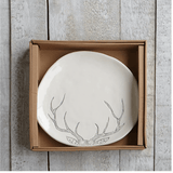 U at Home Antler Serving Platter Small Grey