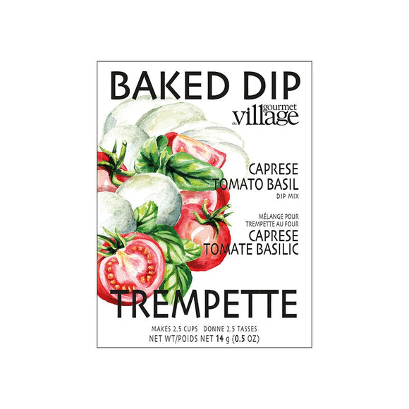 U at Home Baked Caprese Tomato Basil Dip