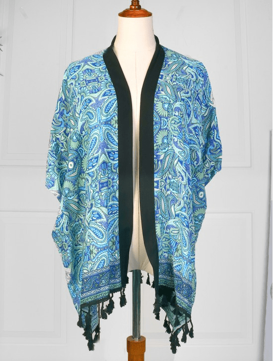 U at Home Blue Print Kimono