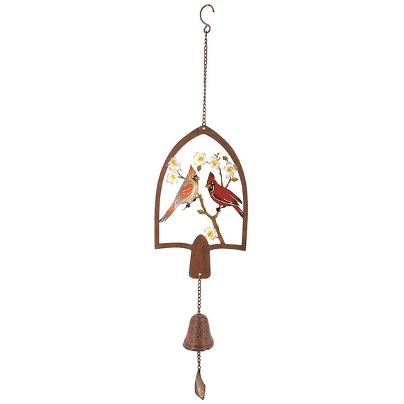 U at Home Cardinal Couple Bell Chime