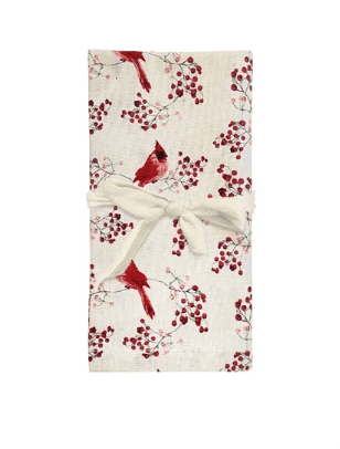 U at Home Cardinal Guest Napkin