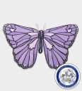 U at Home Colourful Butterfly Wings Purple