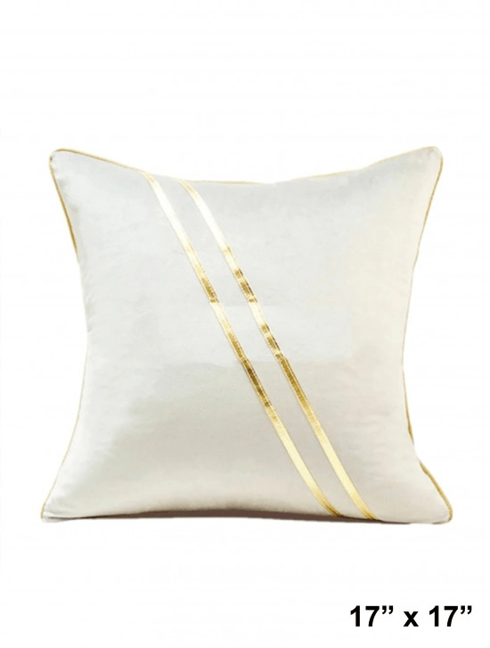 Cream and Gold Pillow – U at Home - Main Image