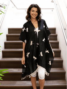 U at Home Dragonfly Stitch Kimono