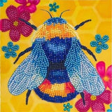 U at Home Floral Bumble Bee Crystal Art Card Kit