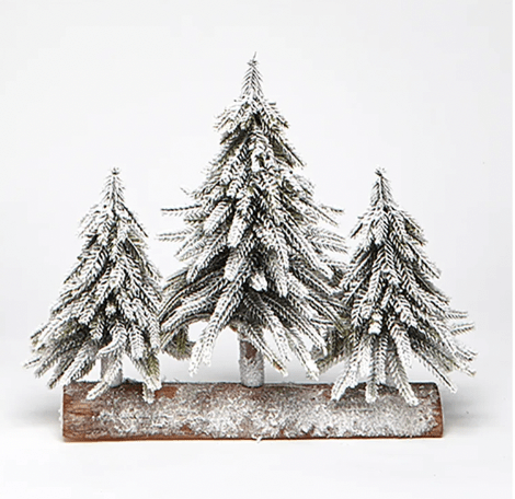 U at Home Frosted Fir Trio Tree Green