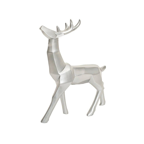 U at Home Geometric Silver Reindeer Large