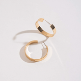 U at Home Gold Flat Hoop Earring