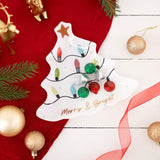 U at Home Holiday 8” Glass Tree Dish