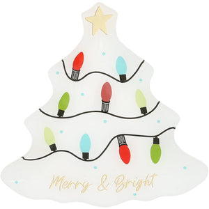 U at Home Holiday 8” Glass Tree Dish