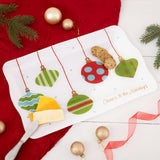 U at Home Holiday Glass Tray 16.75” x 11”