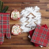 U at Home Holiday Plaid Tea Towel Set of 3