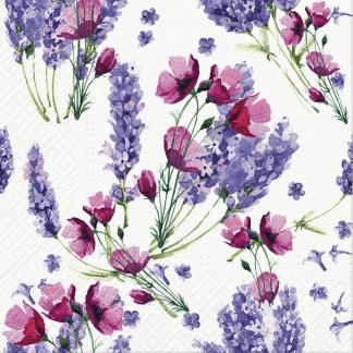 U at Home Lunch Napkin Lavender Bunch