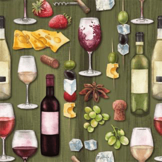 U at Home Lunch napkin-Wine