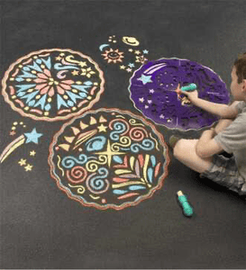 U at Home Mandala Stencils & Chalk Art Kit