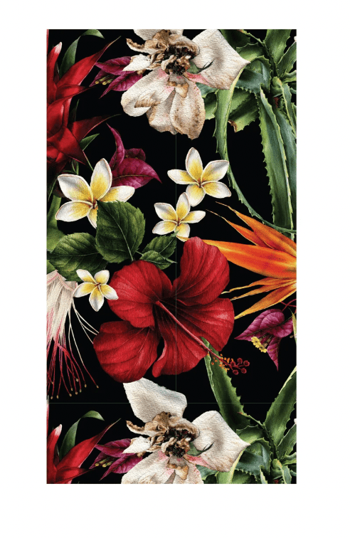 U at Home Midnight Tropical Printed Guest Napkin