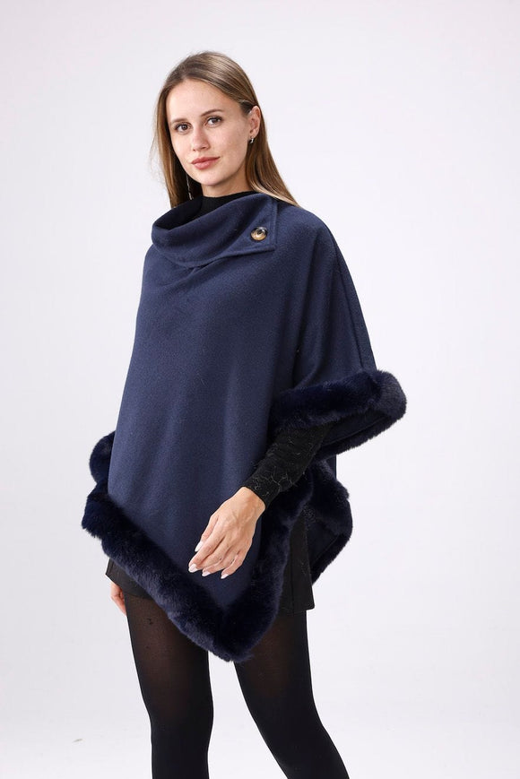 U at Home Navy Poncho