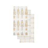 U at Home Nutcracker Metallic Tea Towel Set