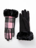 U at Home Pink Check Gloves