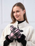U at Home Pink Check Gloves