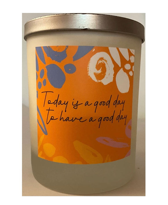 U at Home Sandalwood Spice Candle- Today is a good day to have a good day