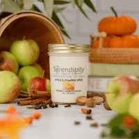 U at Home Serendipity 8oz Jar Candle- Apple Pumpkin Spice