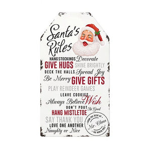U at Home Shaped Napkin Santa’s Rules