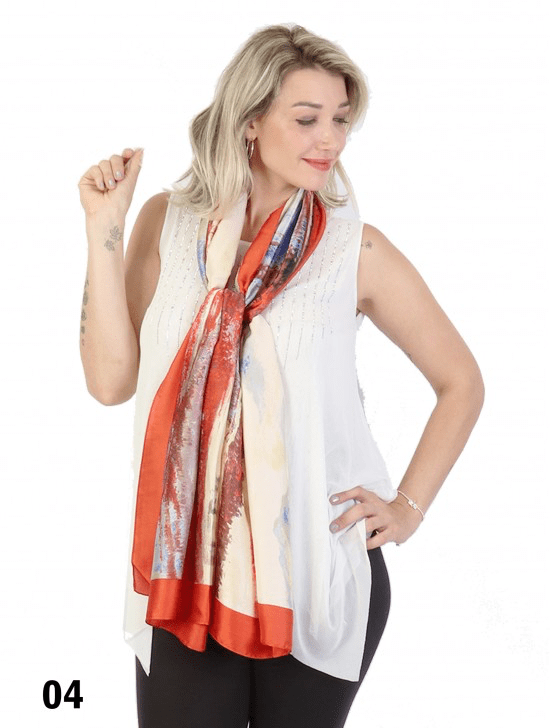 U at Home Silk Feeling Scarf