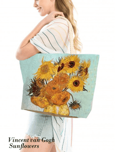 U at Home Sunflower Oil Painting Tote