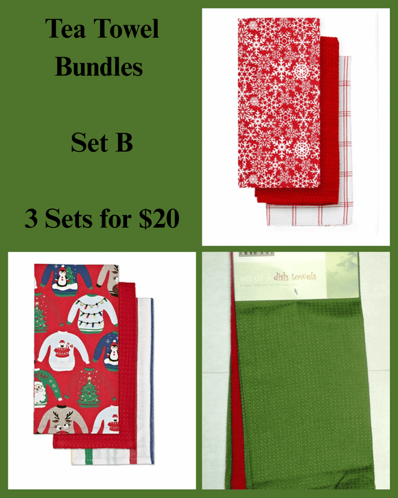 U at Home Tea Towel Bundle Set B