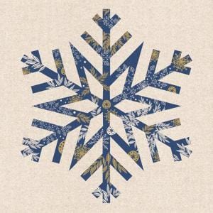 Attitudes Lunch napkins - blue snowflake
