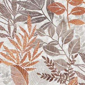 Attitudes Lunch napkins - brown foliage