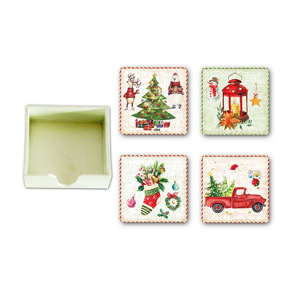 Christmas Coaster Set of 4 no holder