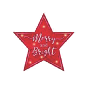 ELby Red Star- LED Wall Decor