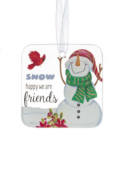 GANZ Ornament - Snow happy we are friends