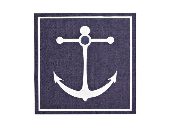 U at Home Anchor Placemat 14X14 Blue