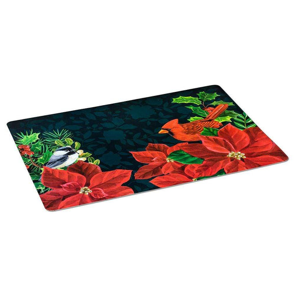 U at Home Birds in Poinsettia Placemat
