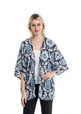 U at Home Blue Leopard Print Kimono