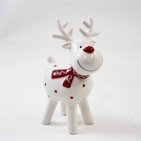 U at Home Ceramic White Reindeer