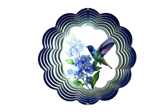 U at Home Hummingbird on Flower Wind Spinner- 12