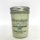 U at Home Icicles & Evergreen- Serendipity 8oz Jar Candle