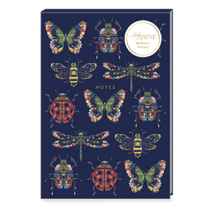 U at Home Lady Jane- Insects Hardcover Notepad