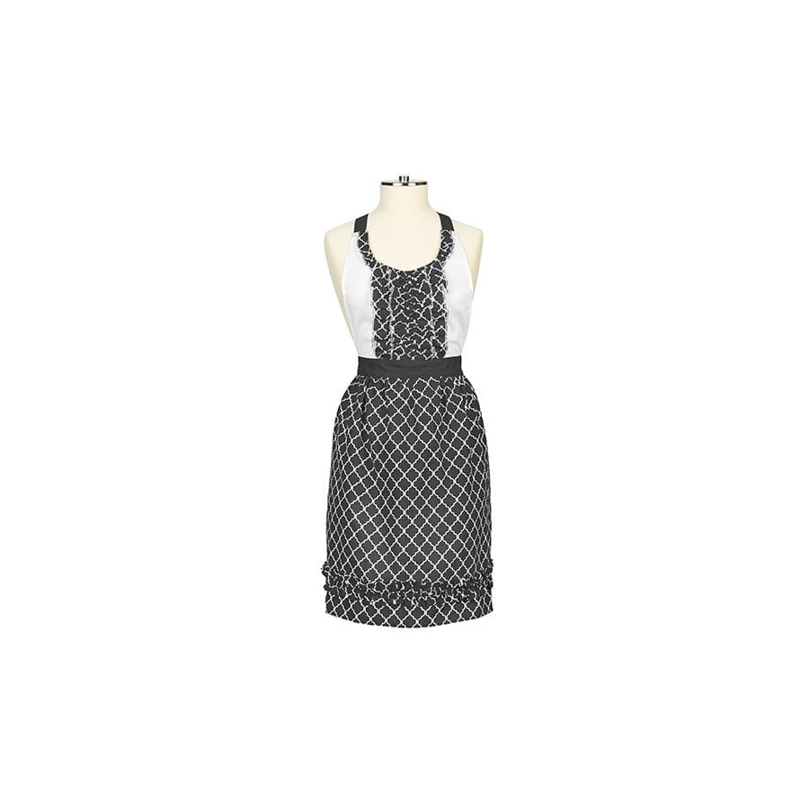 Lattice Black Susie Apron – U at Home