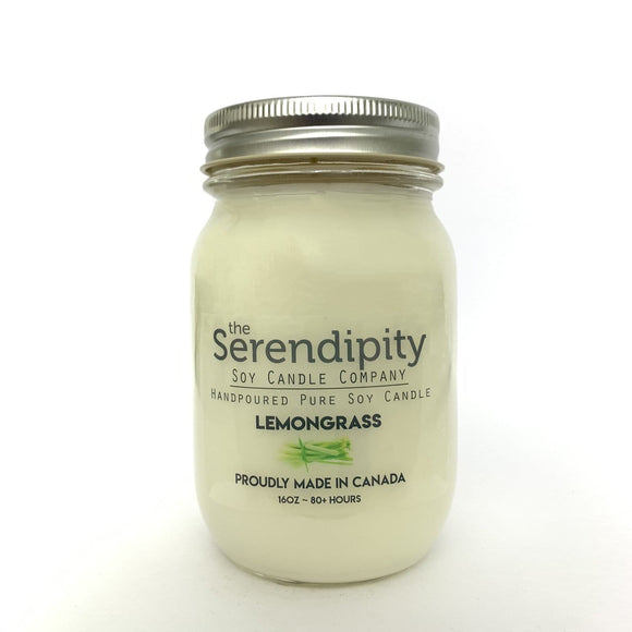 U at Home Lemongrass-Serendipity 16oz Jar Candle